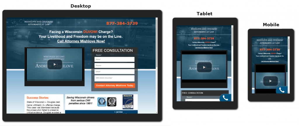 responsive pay per click landing pages